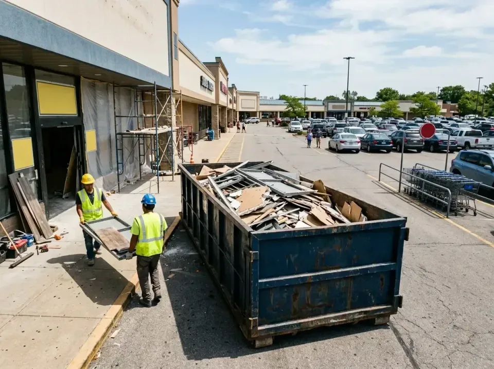 retail-store-renovation-debris-003 — frequently asked questions, Roll-off Dumpster Rentals in One Loudoun, VA